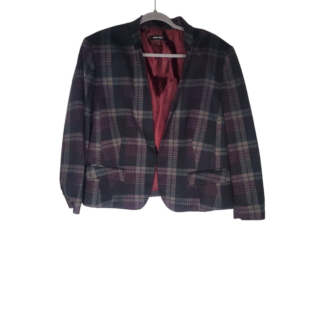 Nine West Blue and Black Blazer Size 16